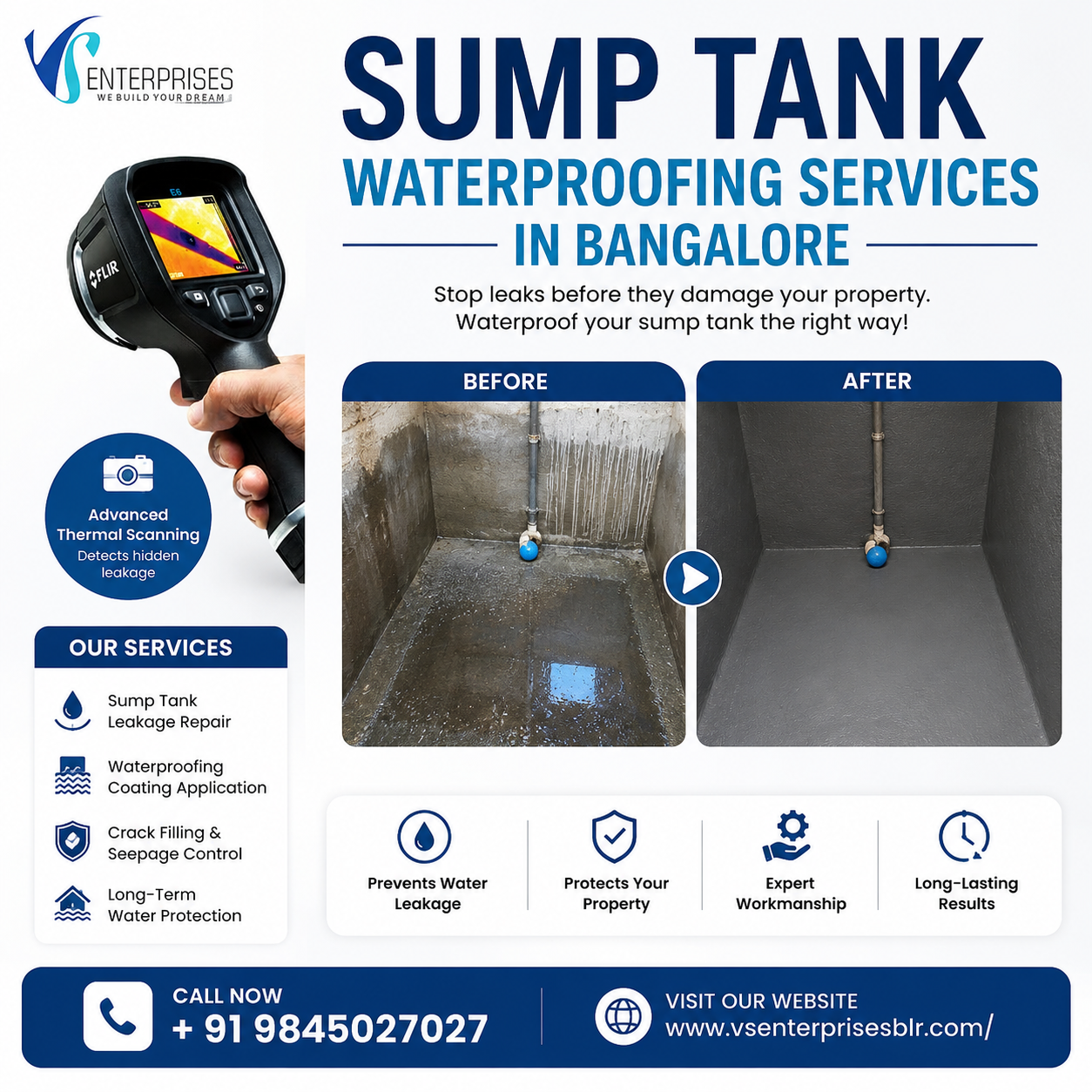  Sump Tank Waterproofing Services in Bangalore