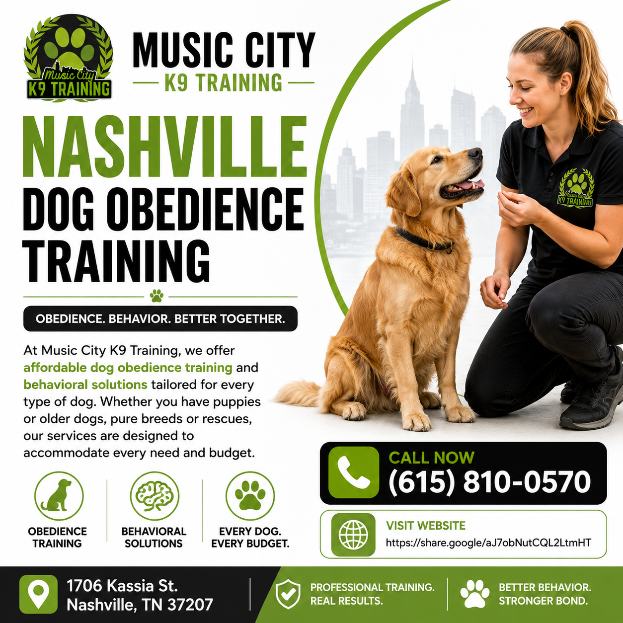  Best Dog Trainers in Nashville | Trusted Dog Training Experts