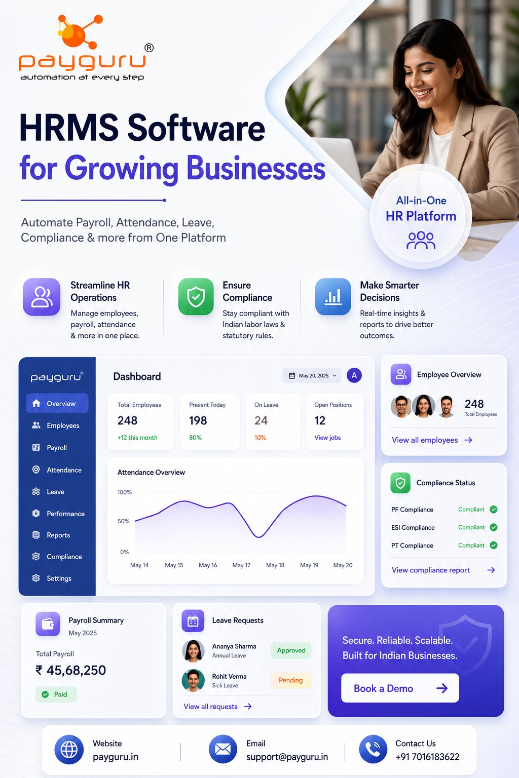  PayGuru HRMS, Payroll & Attendance Software Solutions