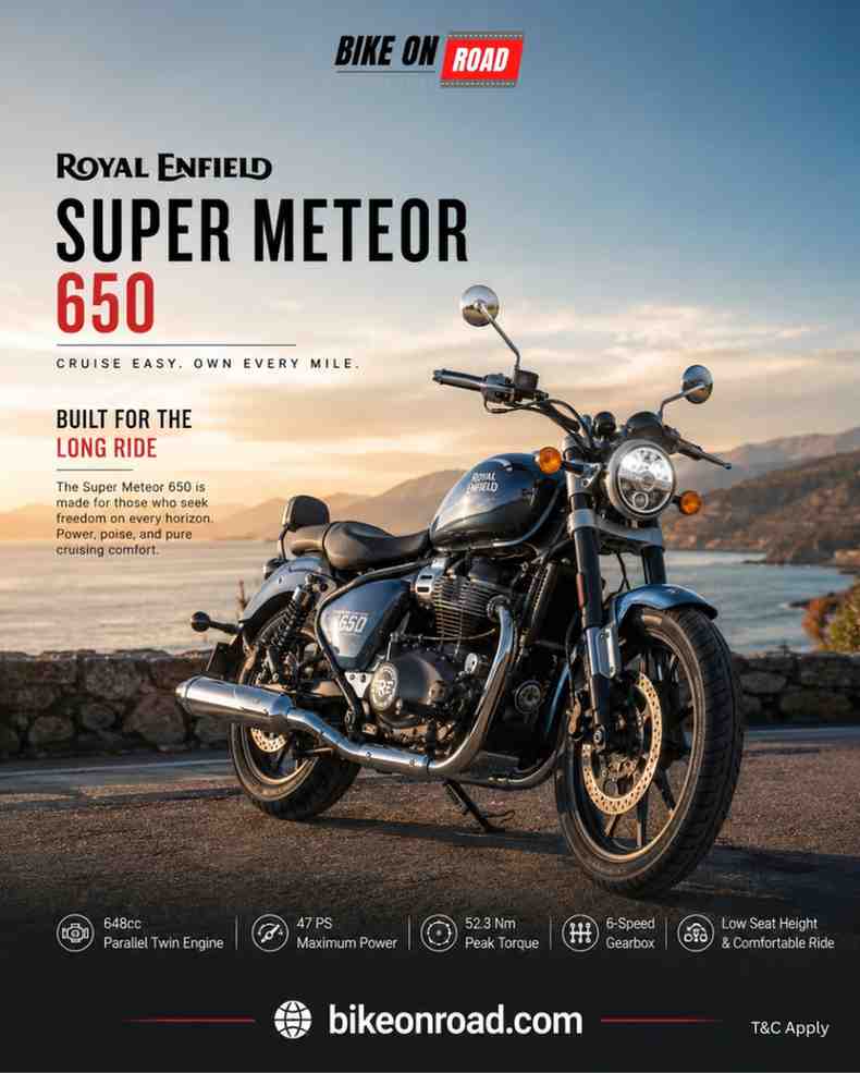  Royal Enfield Super Meteor 650 Price & Specs | BikeOnRoad