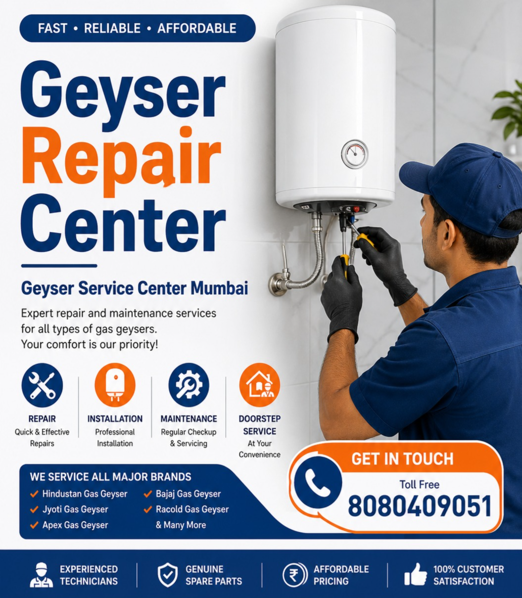  Gas Geyser Repair Center in Andheri | 24x7 Geyser Service Centre in Mumbai,