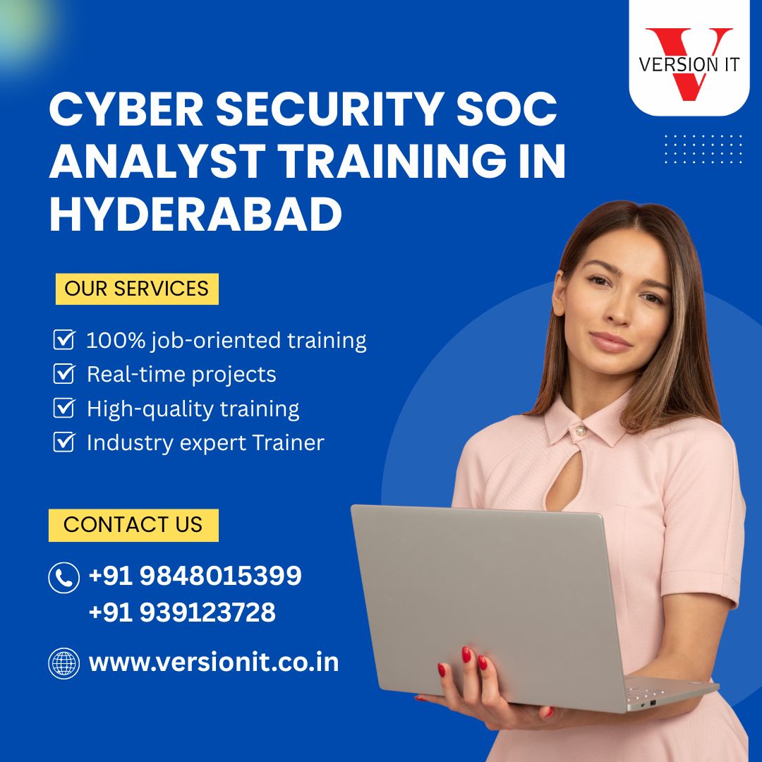  SOC Analyst Training in Hyderabad | Cyber Security Online Course