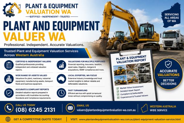  Plant and Equipment Valuer WA – Certified Valuation Services