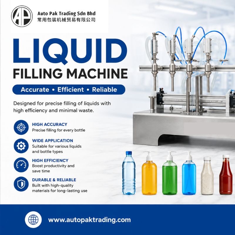  Liquid Filling Machine Malaysia | Auto Pak Trading