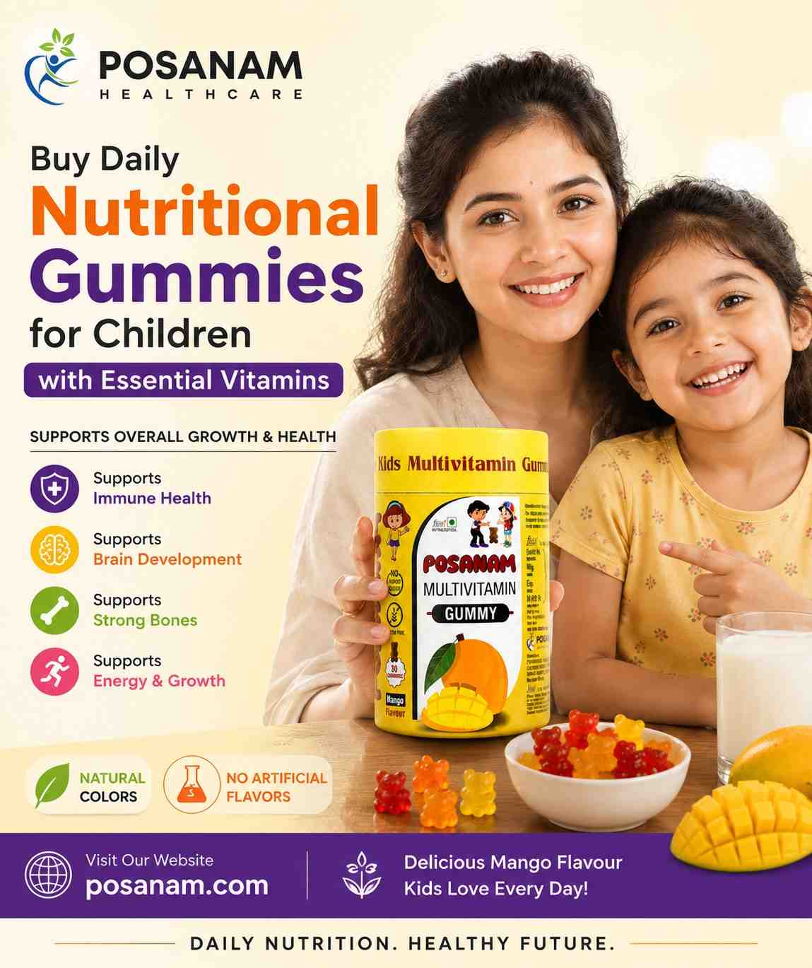  Buy Daily Nutritional Gummies for Children with Essential Vitamins