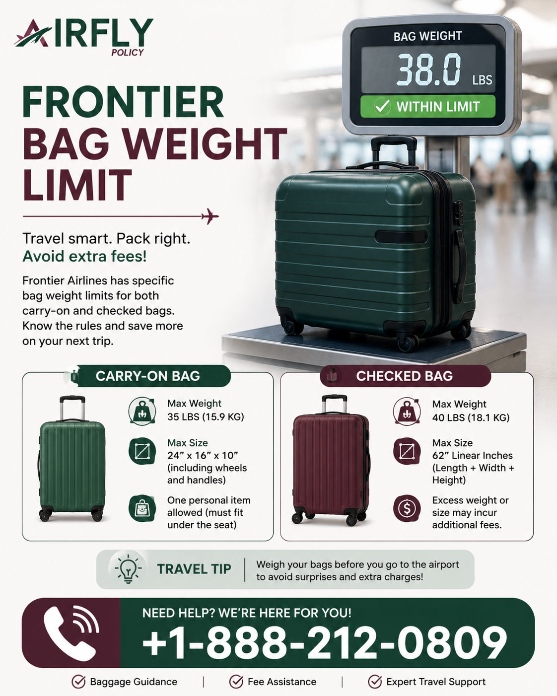  Frontier Bag Weight Limit: Carry-On & Checked Baggage Guide