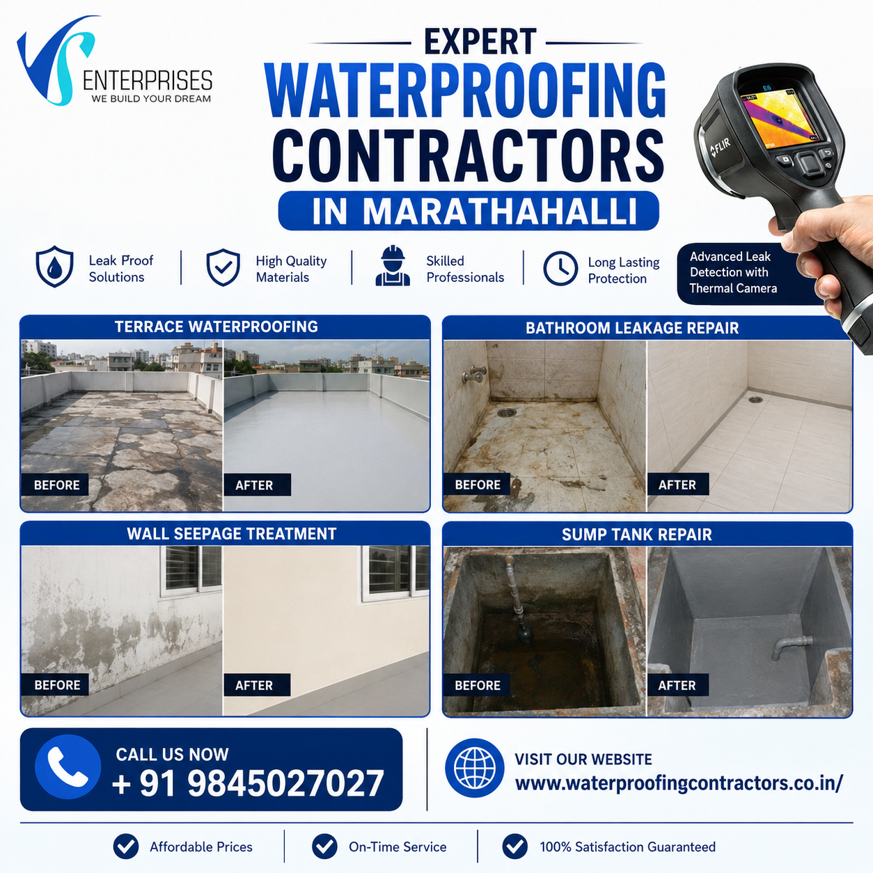  Expert Waterproofing Contractors in Marathahalli