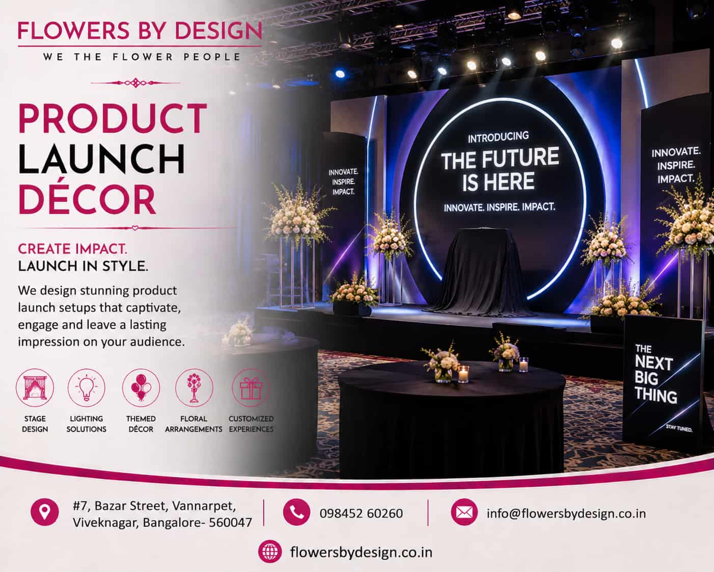  Product Launch Décor Services | Creative Launch Event Decoration