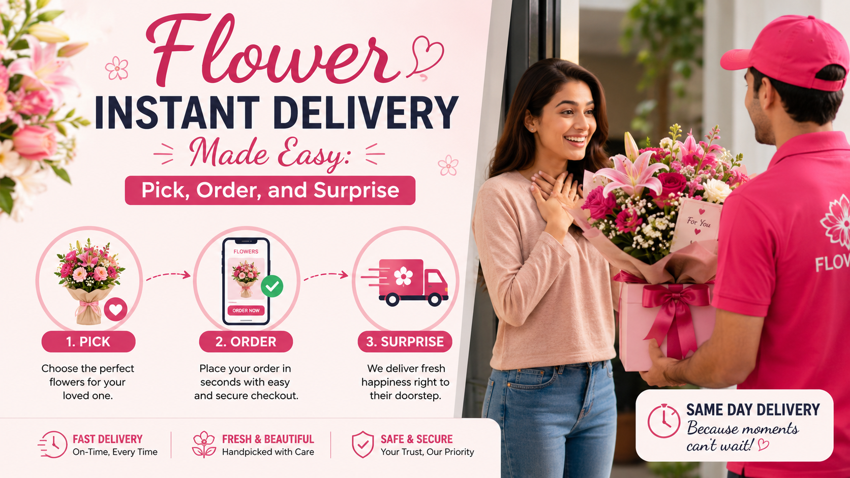  Flower Instant Delivery Made Easy: Pick, Order, and Surprise