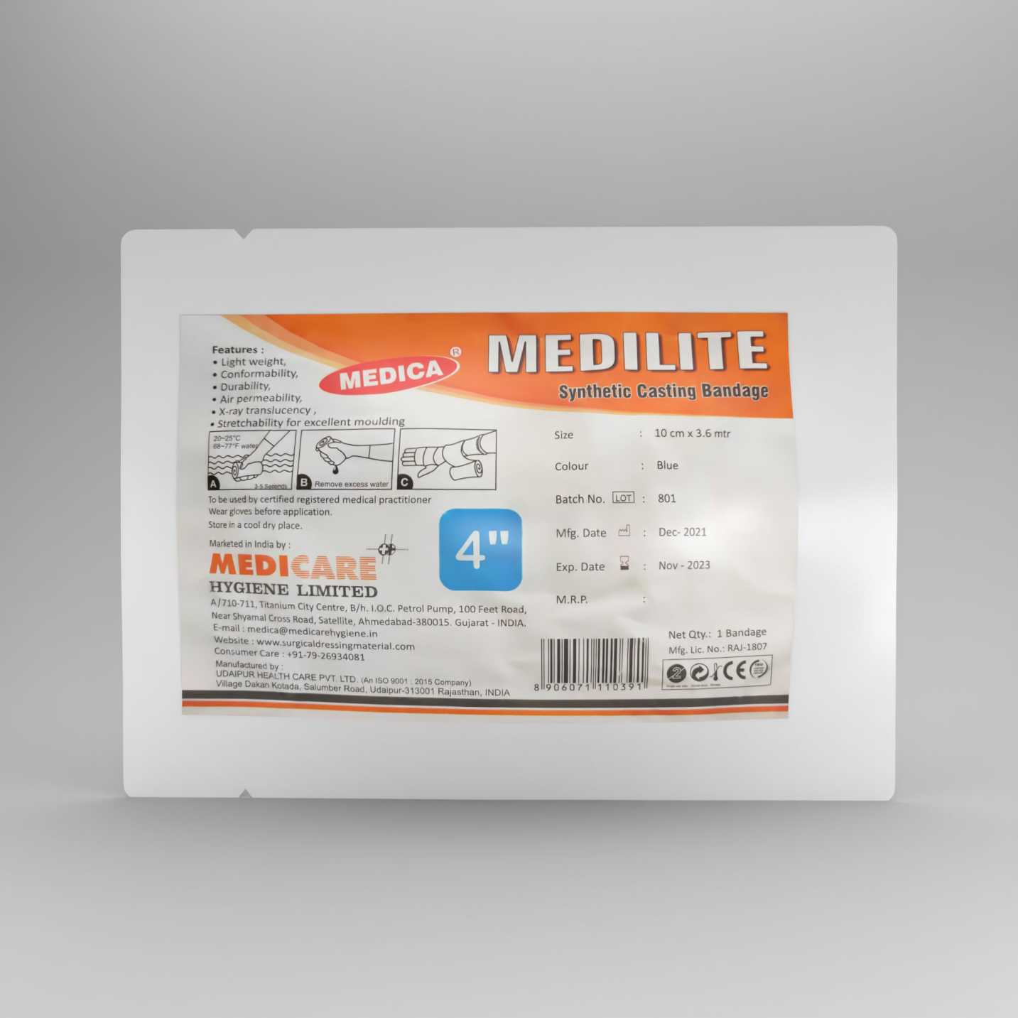  Medilite – Fiberglass Casting Tape Manufacturer & Exporter India