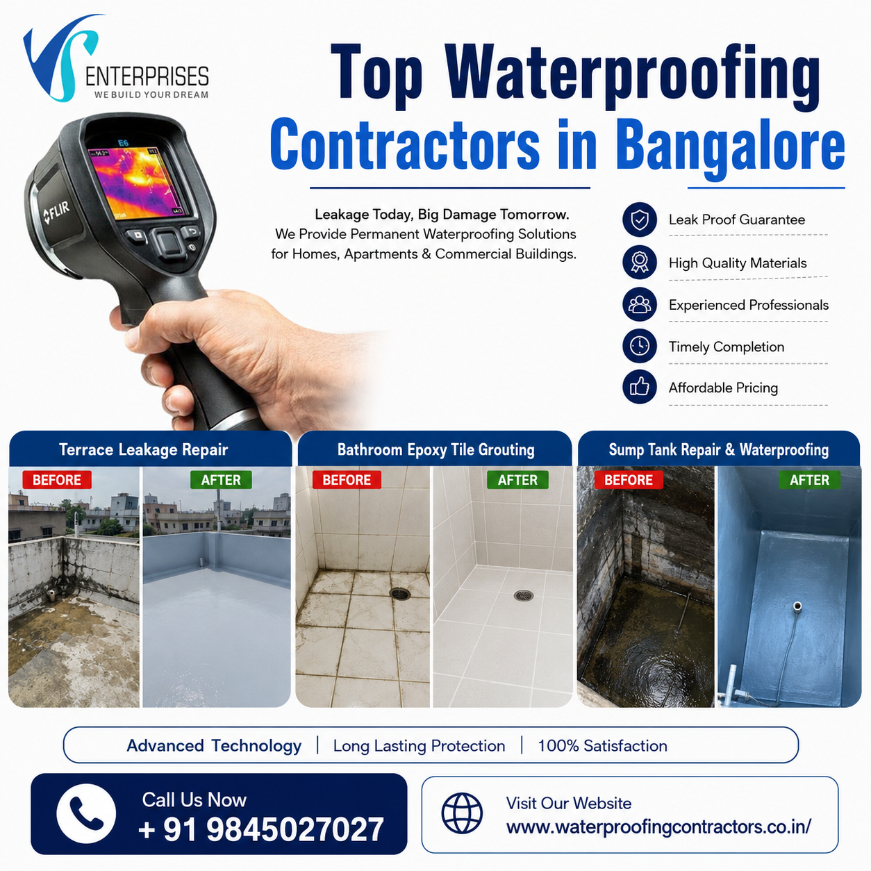  Top Waterproofing Contractors in Bangalore