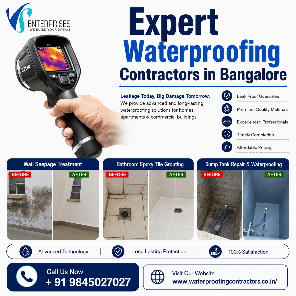  Expert Waterproofing Contractors in Bangalore