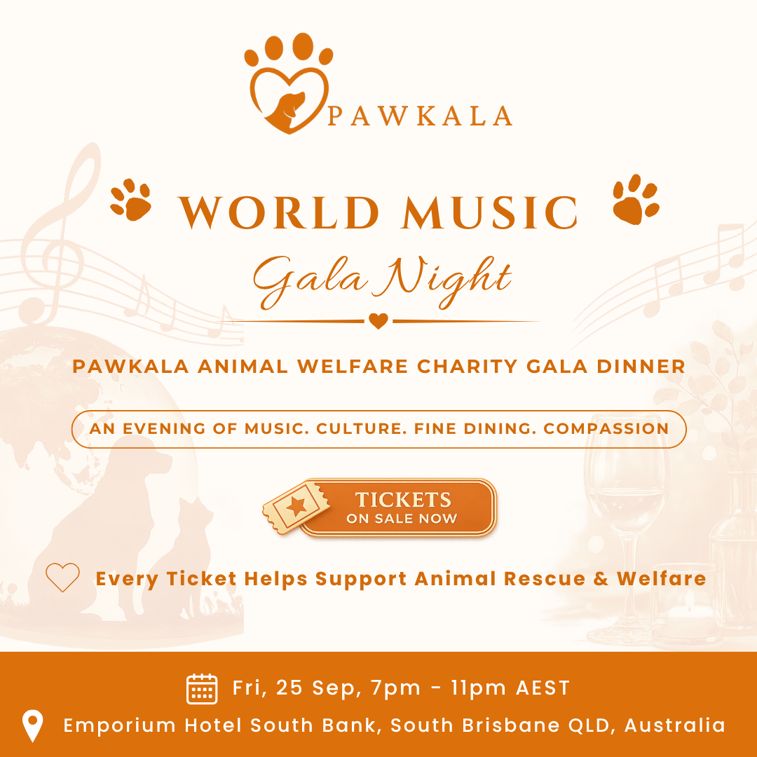  Pawkala Animal Welfare Event | World Music Gala Dinner Brisbane