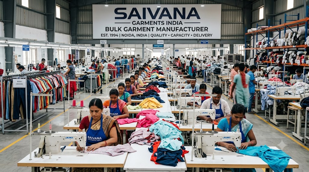  Bulk Garment Manufacturer India - Saivana Garments