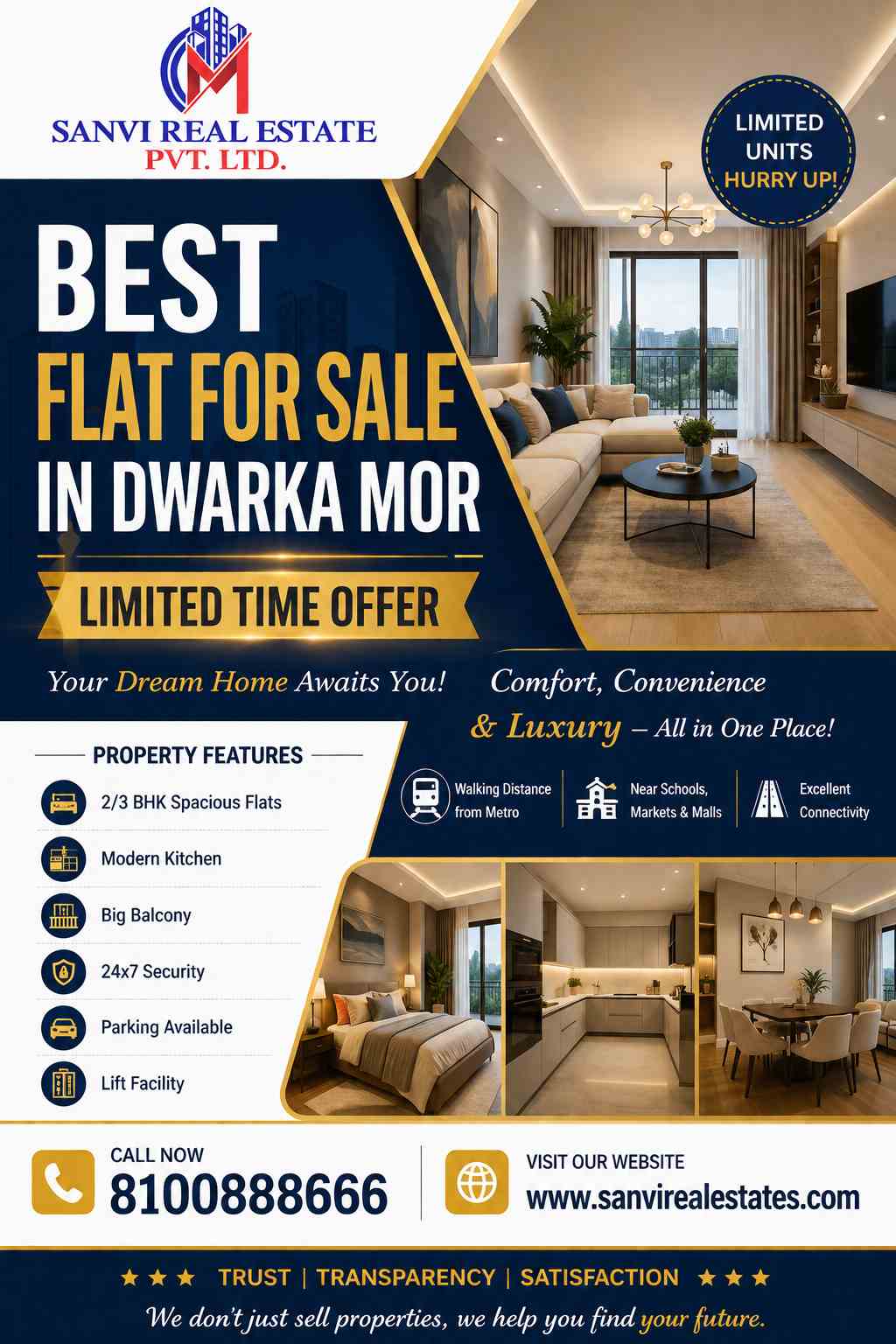  Best Flat for Sale in Dwarka Mor – Limited Time Offer