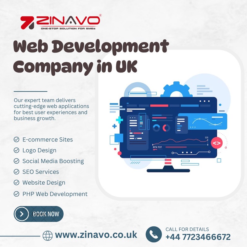  Web Application Development Company in UK | Zinavo