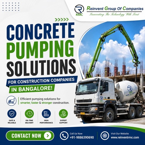  Concrete Pumping Solutions for Construction Companies in Bangalore