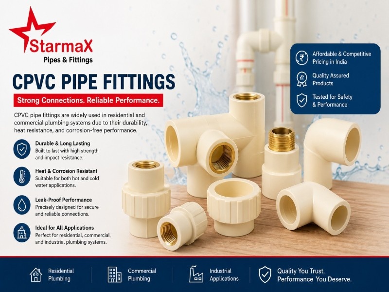  CPVC Pipe Fittings Price in India – Reliable Plumbing Solutions