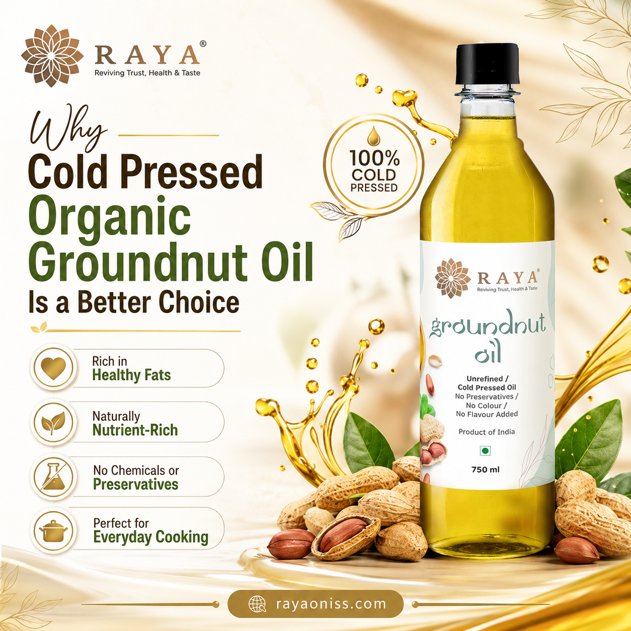  Why Cold Pressed Organic Groundnut Oil Is a Better Choice