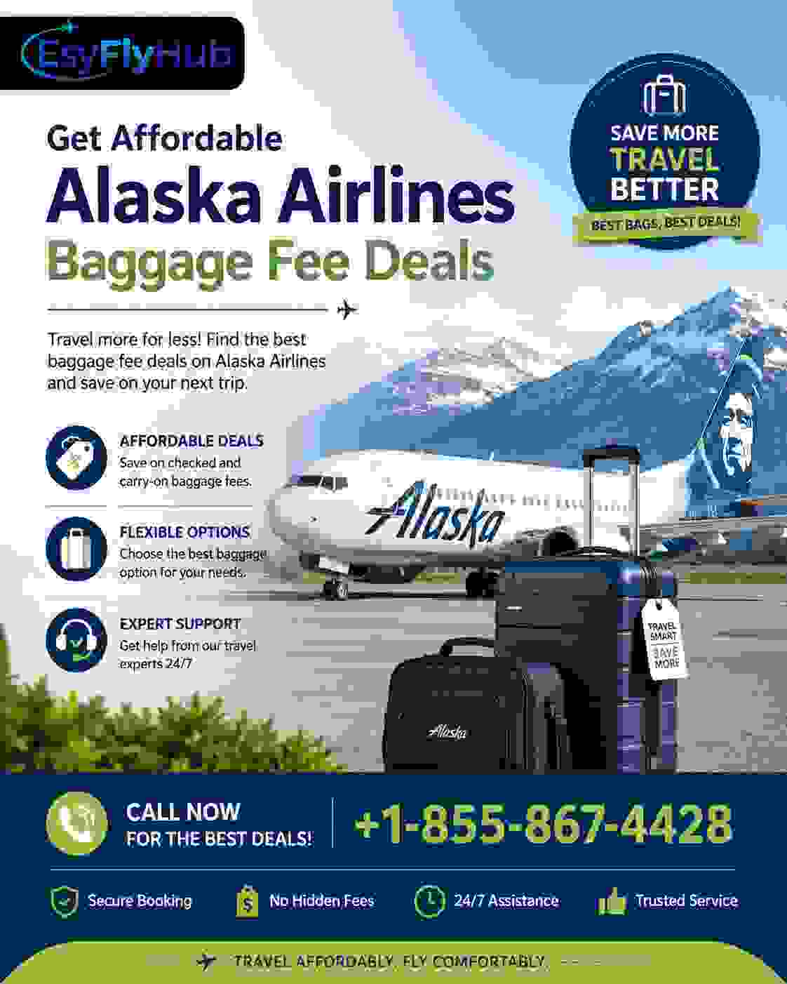  Get Affordable Alaska Airlines Baggage Fee Deals
