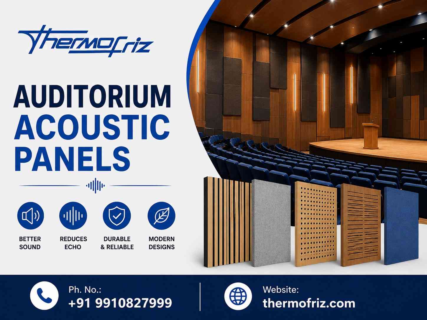  Auditorium Acoustic Panels - Thermofriz Products Company