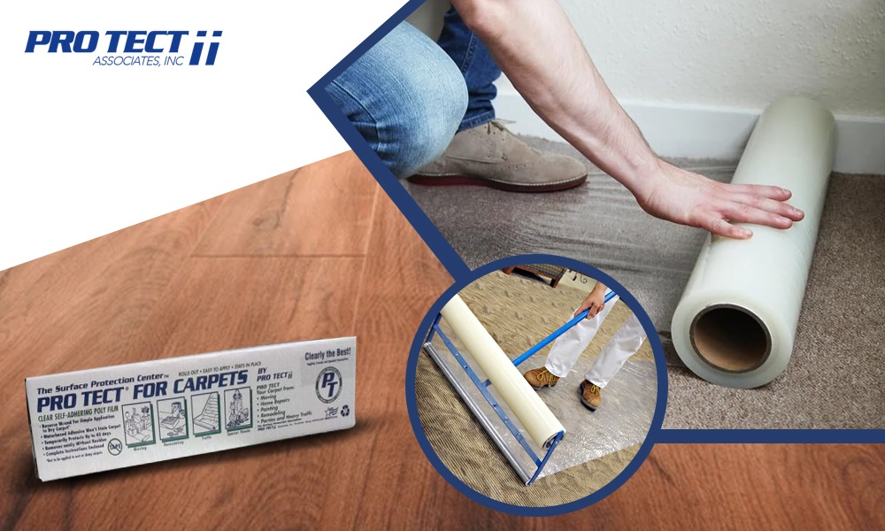  Carpet Protective Film for Construction, Painting, and Renovation