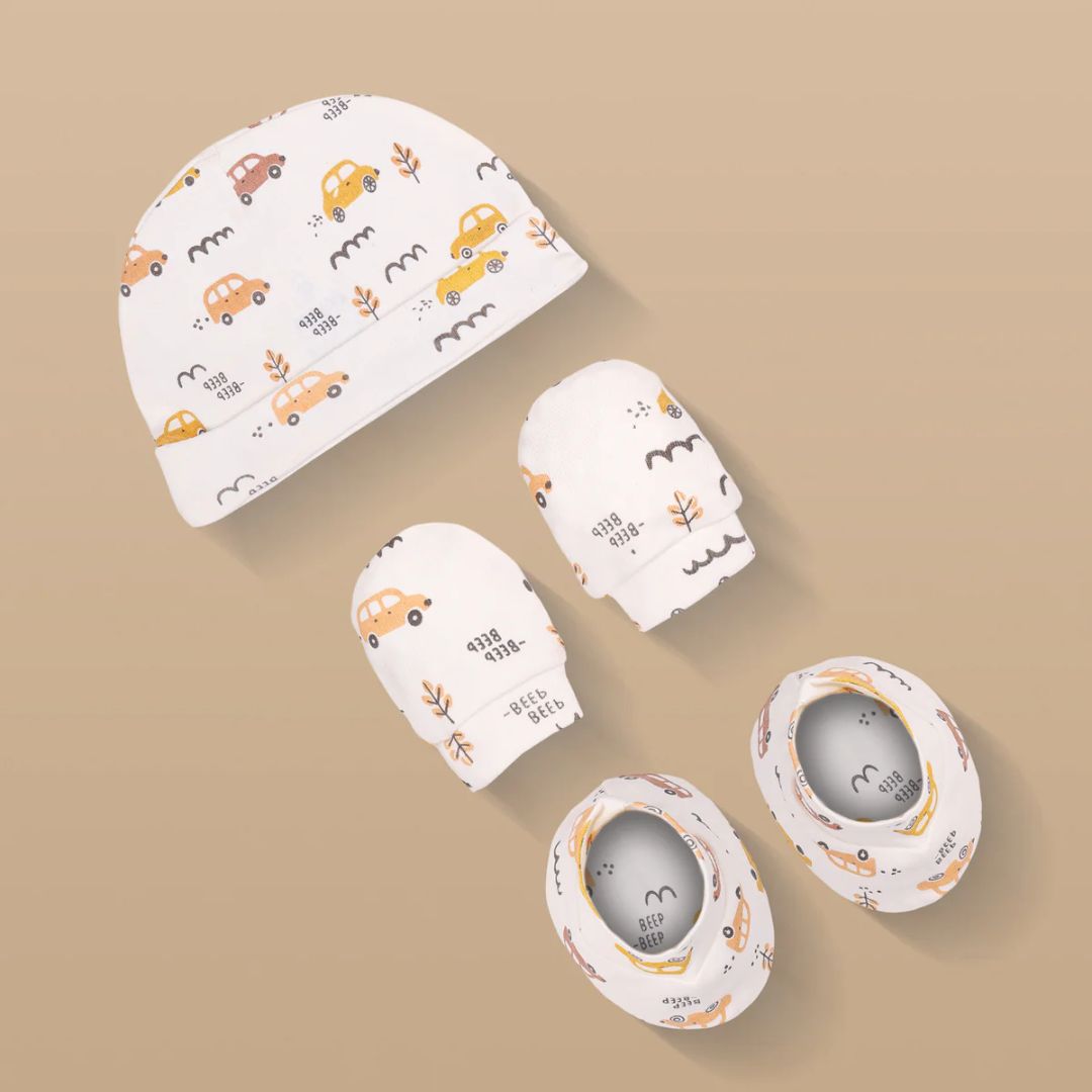  Buy Blue Cap Mitten Booties for Newborn Baby Online