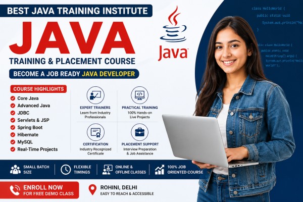  Best Java Training Institute in Rohini Delhi | Java Course with Placement