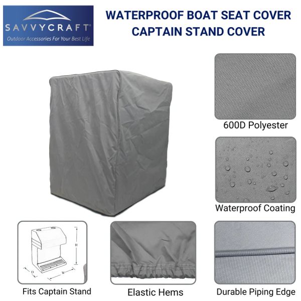  Waterproof Pontoon Boat Captain Stand Cover | Heavy Duty Cover – SAVVYCRAFT