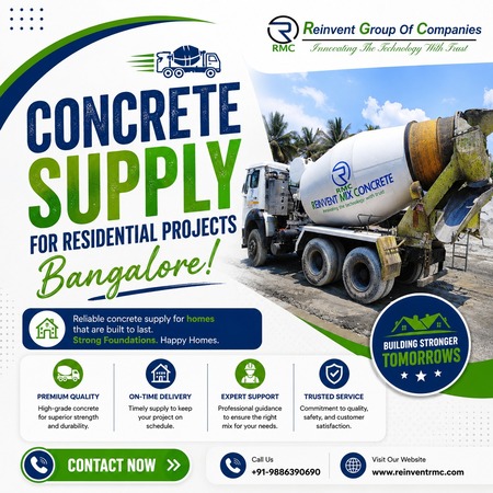  Concrete Supply For Residential Projects Bangalore