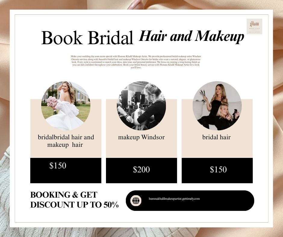  Book Bridal Hair and Makeup Services in Windsor Ontario