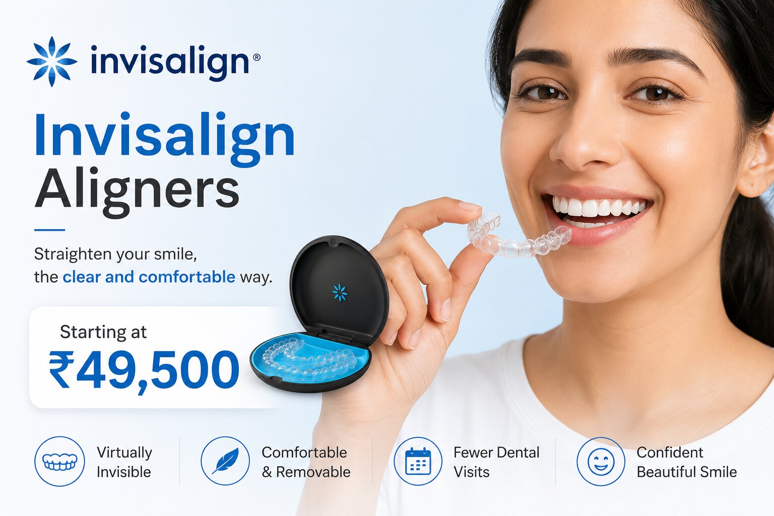  Invisalign Treatment in Pune Starting at ₹49,500 | EMI Available