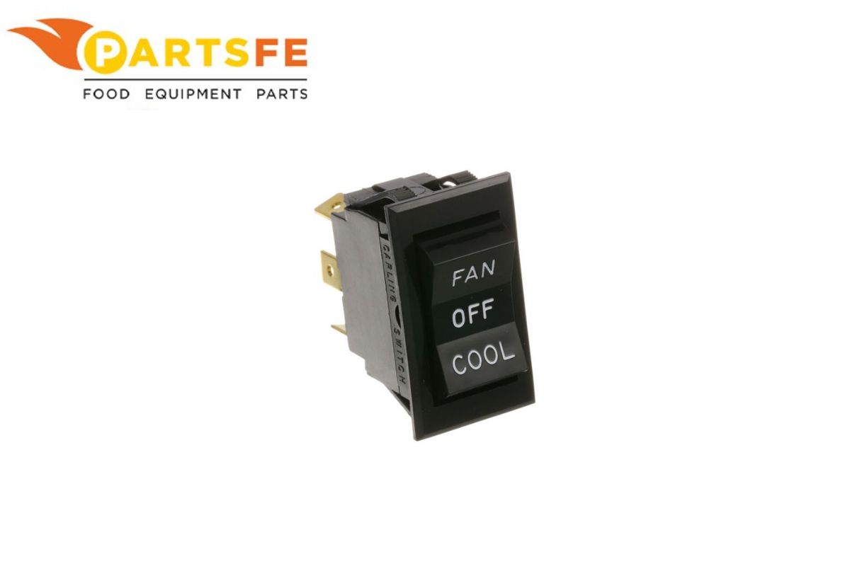  1305-6 Montague Rocker Switch DPDT Black ON/OFF/ON 20A 125V/277V