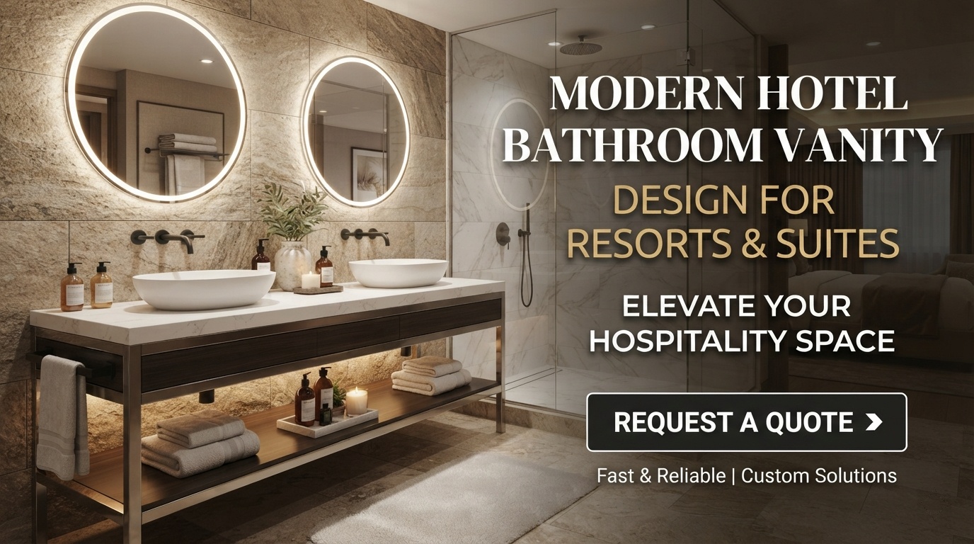  Buy Modern Hotel Bathroom Vanity Design for Resorts & Suites