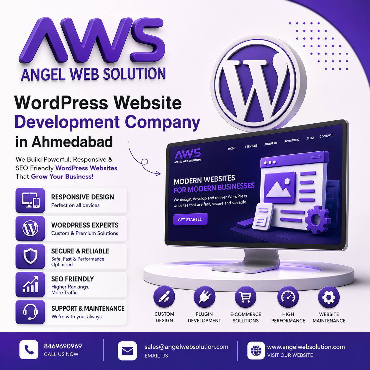  WordPress Website Development Company in Ahmedabad | Angel Web Solution