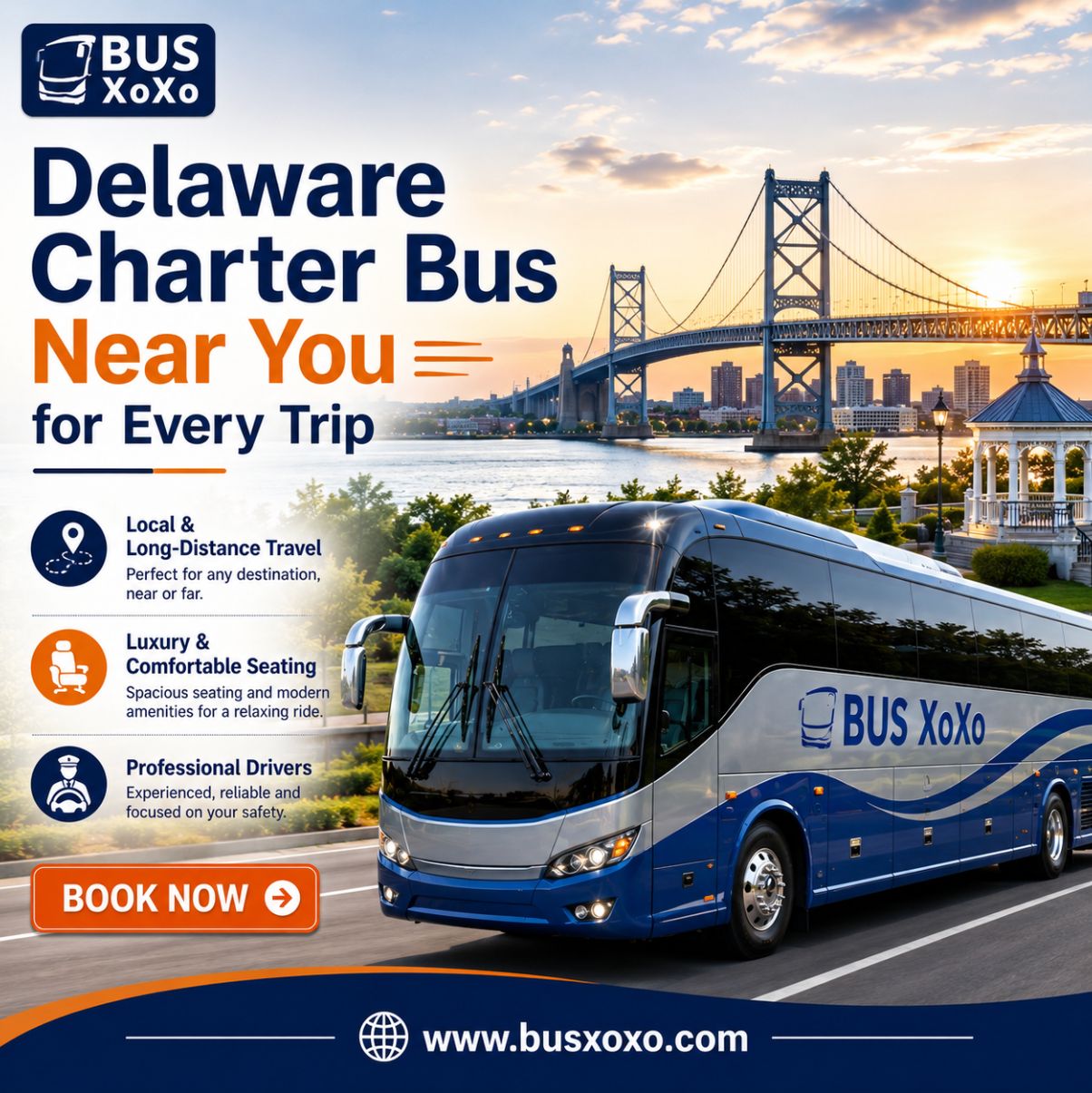  Delaware Charter Bus Near You for Every Trip