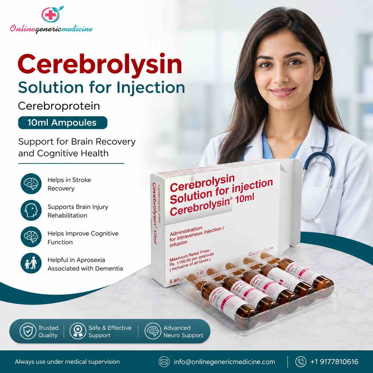 Cerebrolysin medication (Cerebroprotein) | Stroke Recovery | Brain Injury | onlinegenricmedicne