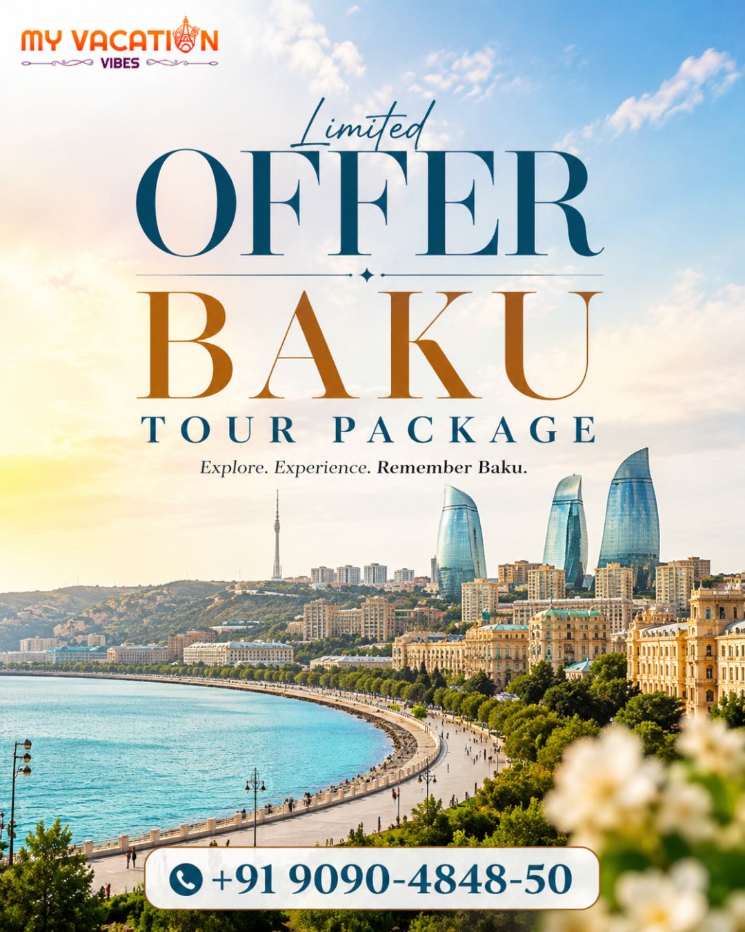  Limited Offer Baku Tour Package +91 9090-4848-50