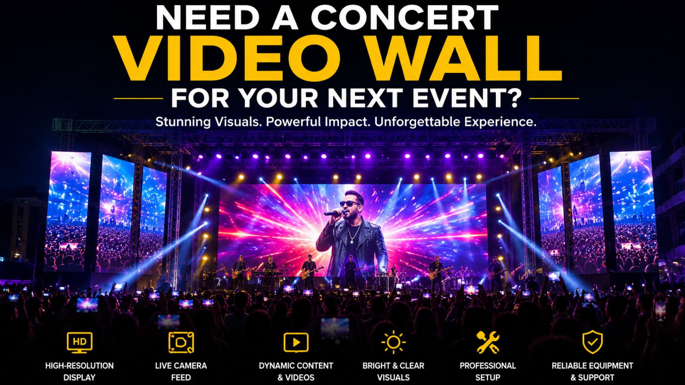  Need a Concert Video Wall for Your Next Event?