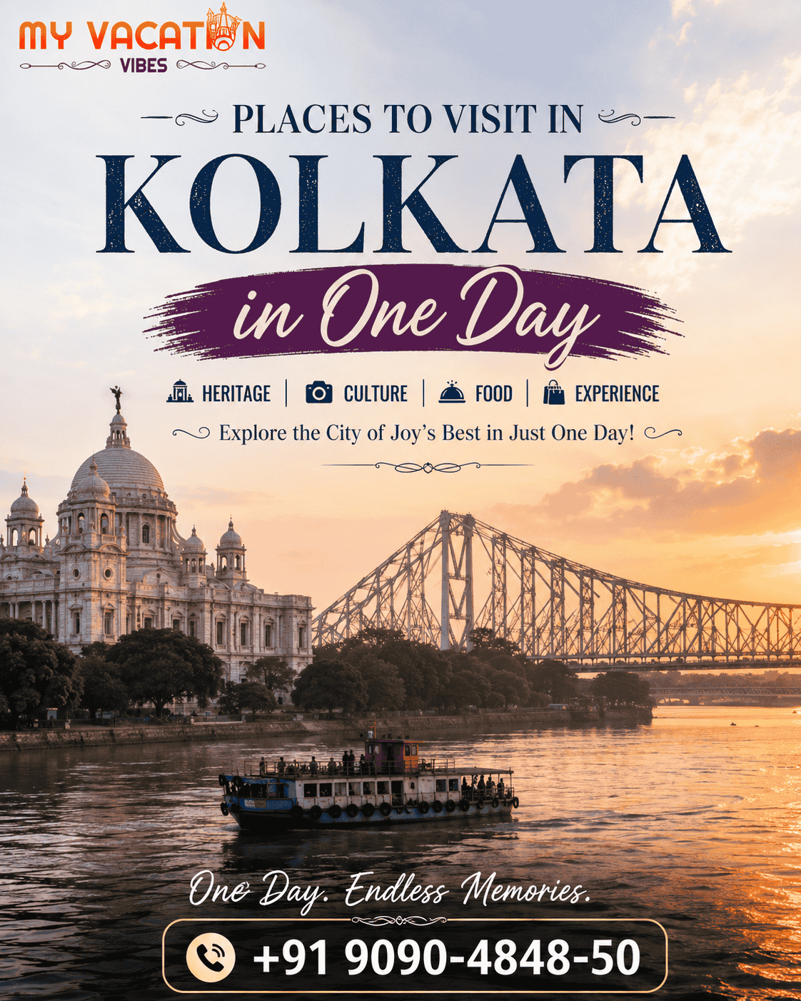  Places to visit in kolkata in one day – Call Now +91 9090-4848-50