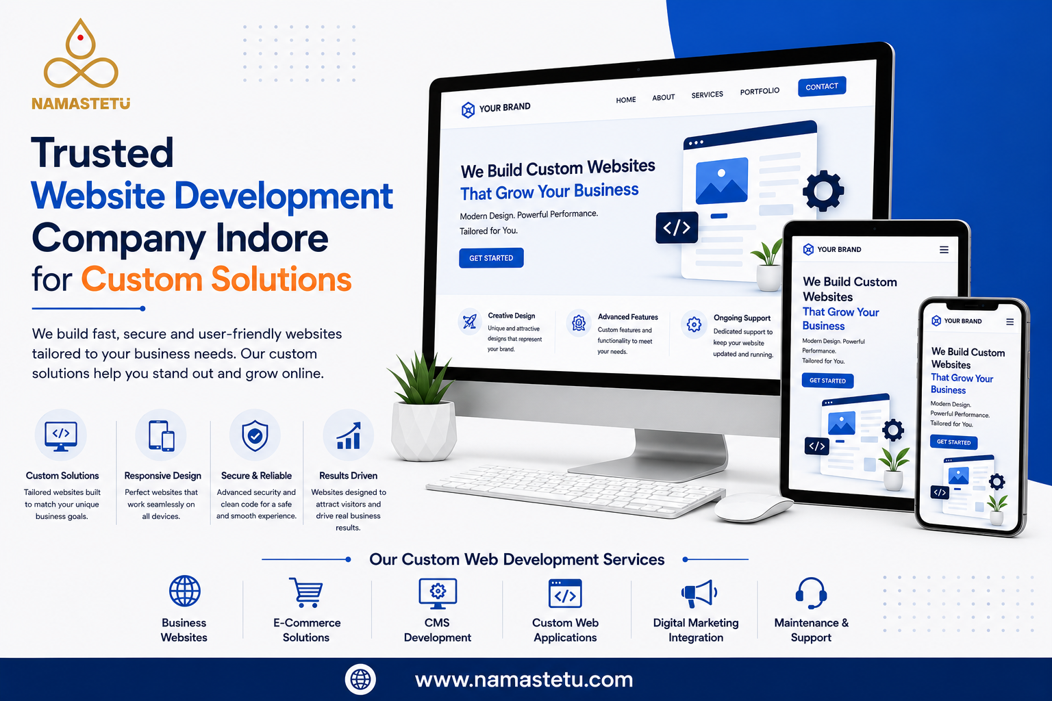  Trusted Website Development Company Indore for Custom Solutions