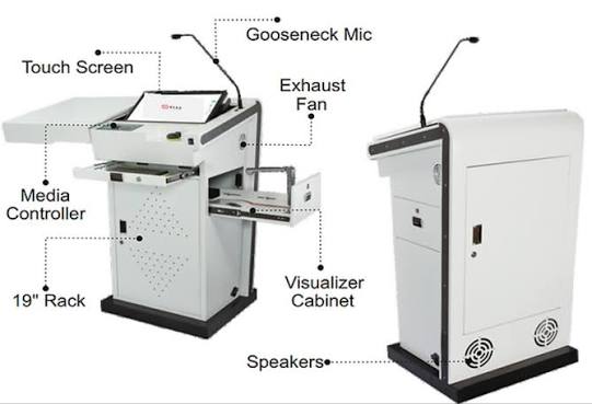  Top Digital Podium Manufacturer in India | Interactive Smart Podium | MTS Infonet