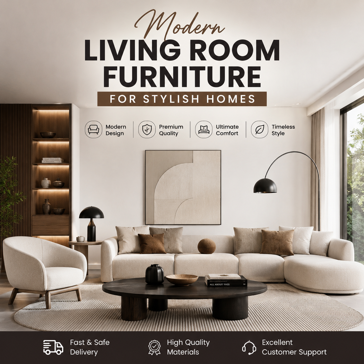  Modern Living Room Furniture for Stylish Homes