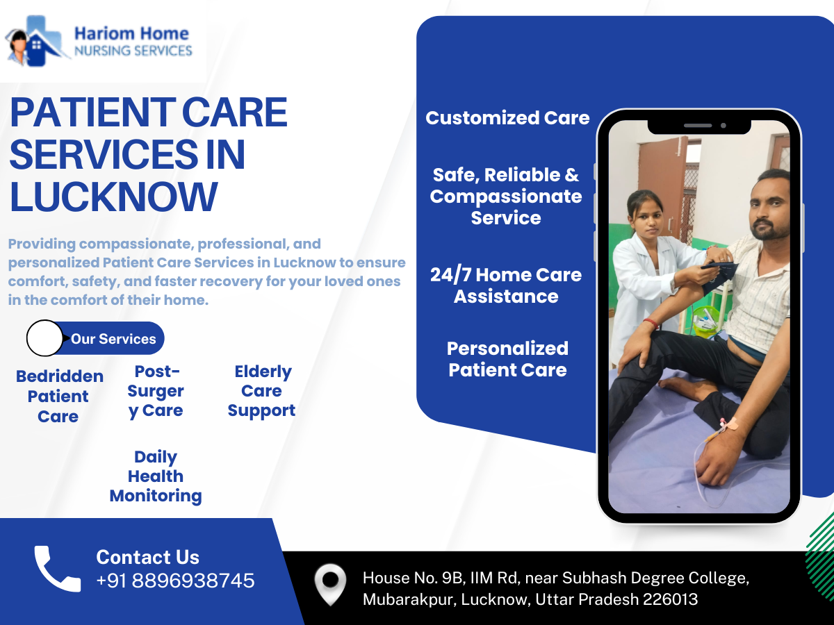  Patient Care Services in Lucknow – Trusted Home Healthcare for Your Loved Ones