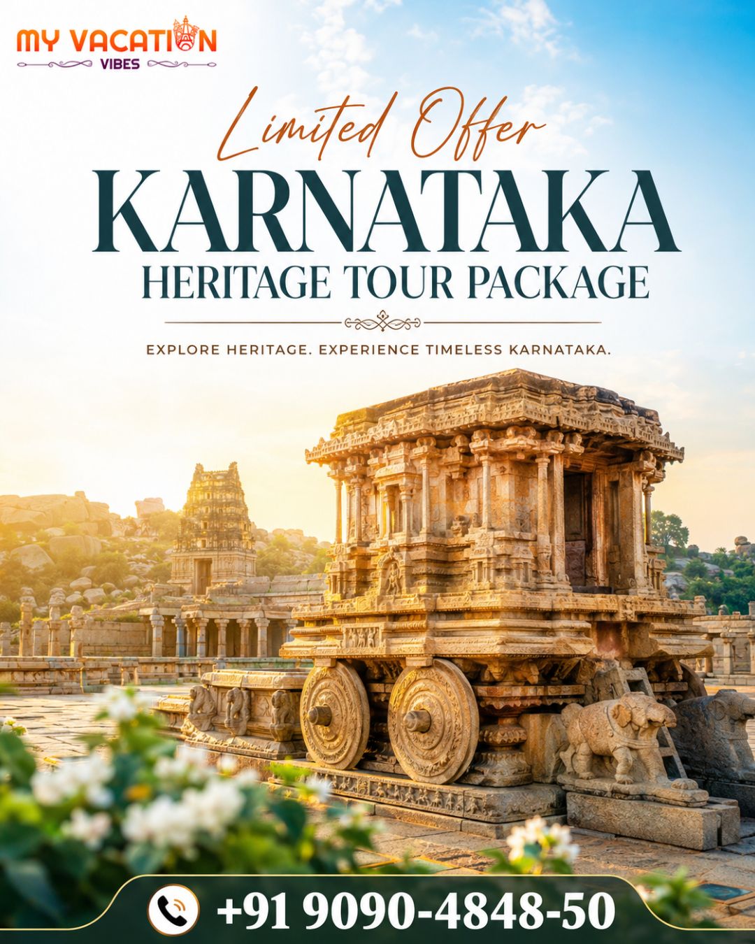  Limited Offer Karnataka Heritage Tour Package +91 9090-4848-50