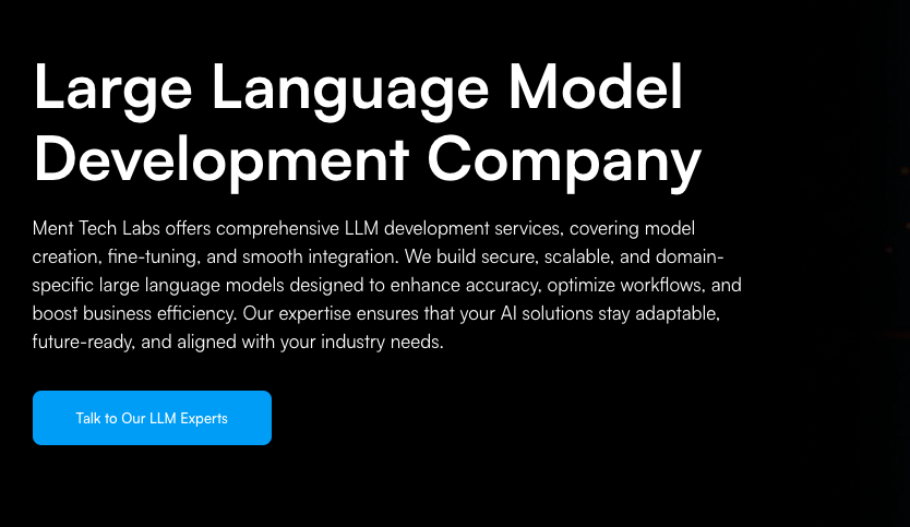 LLM Development Company for Custom AI Solutions & Intelligent Automation