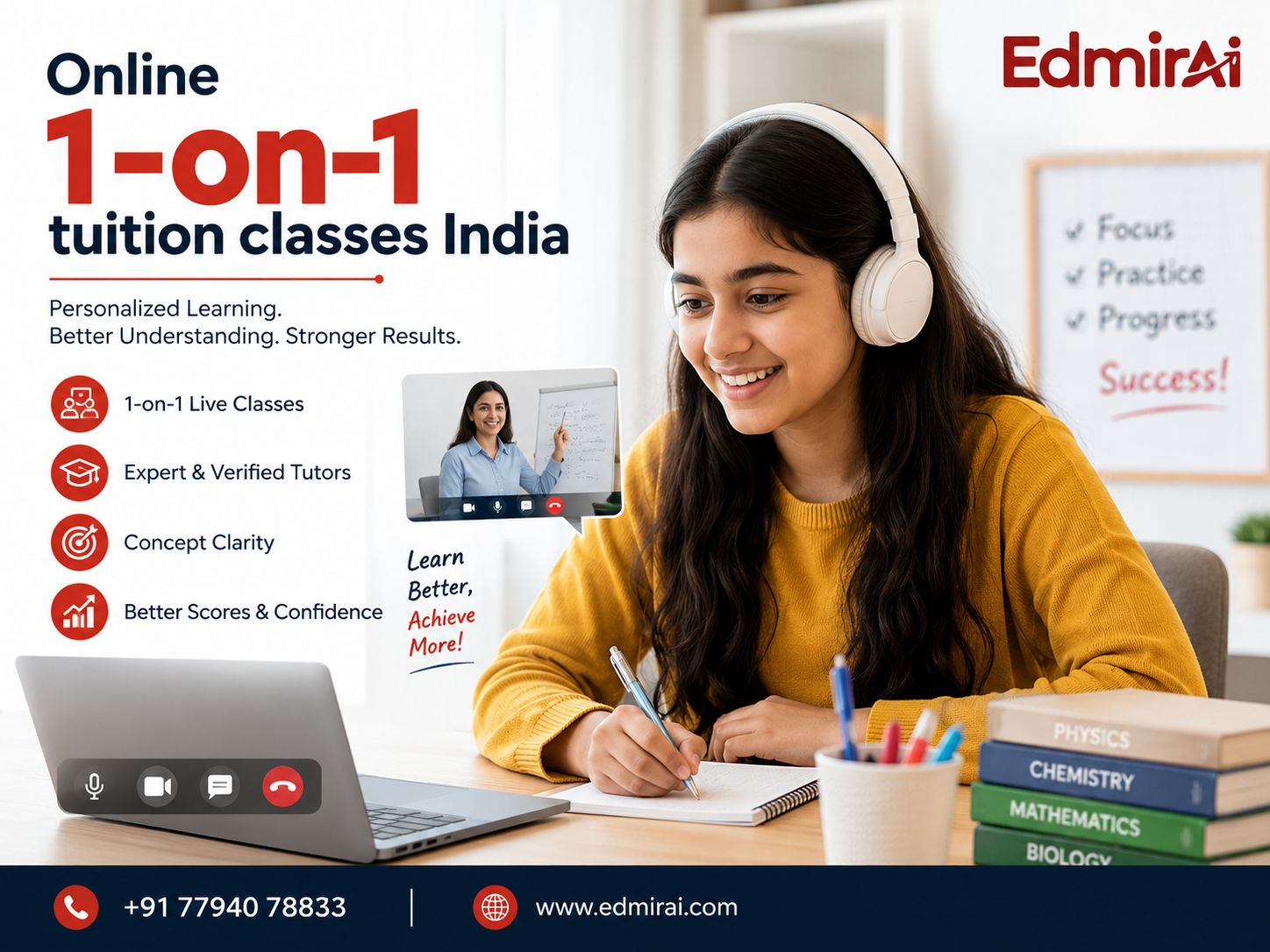  Best Online 1-on-1 Tuition Classes India | Edmirai