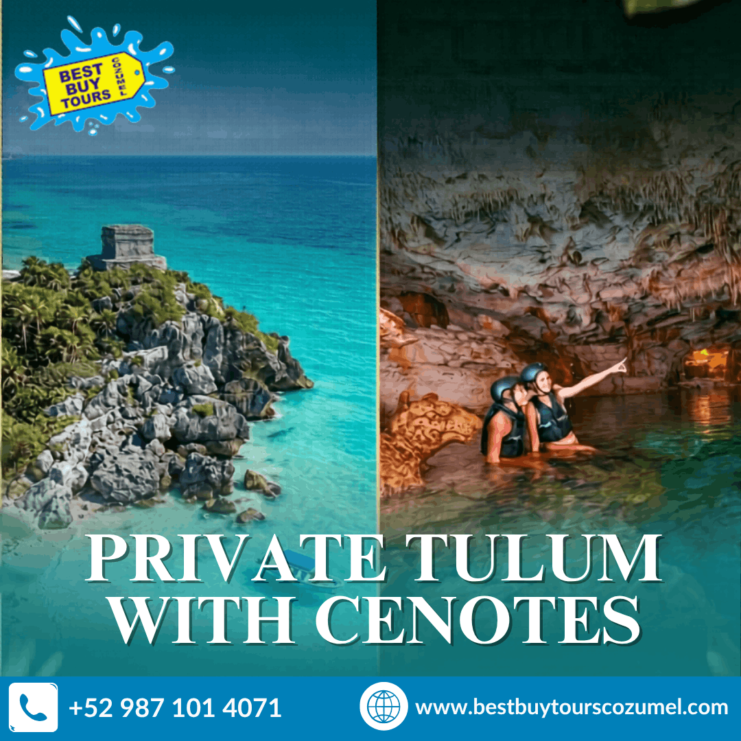  Tulum and Cenote Tour from Cozumel with Private Adventure