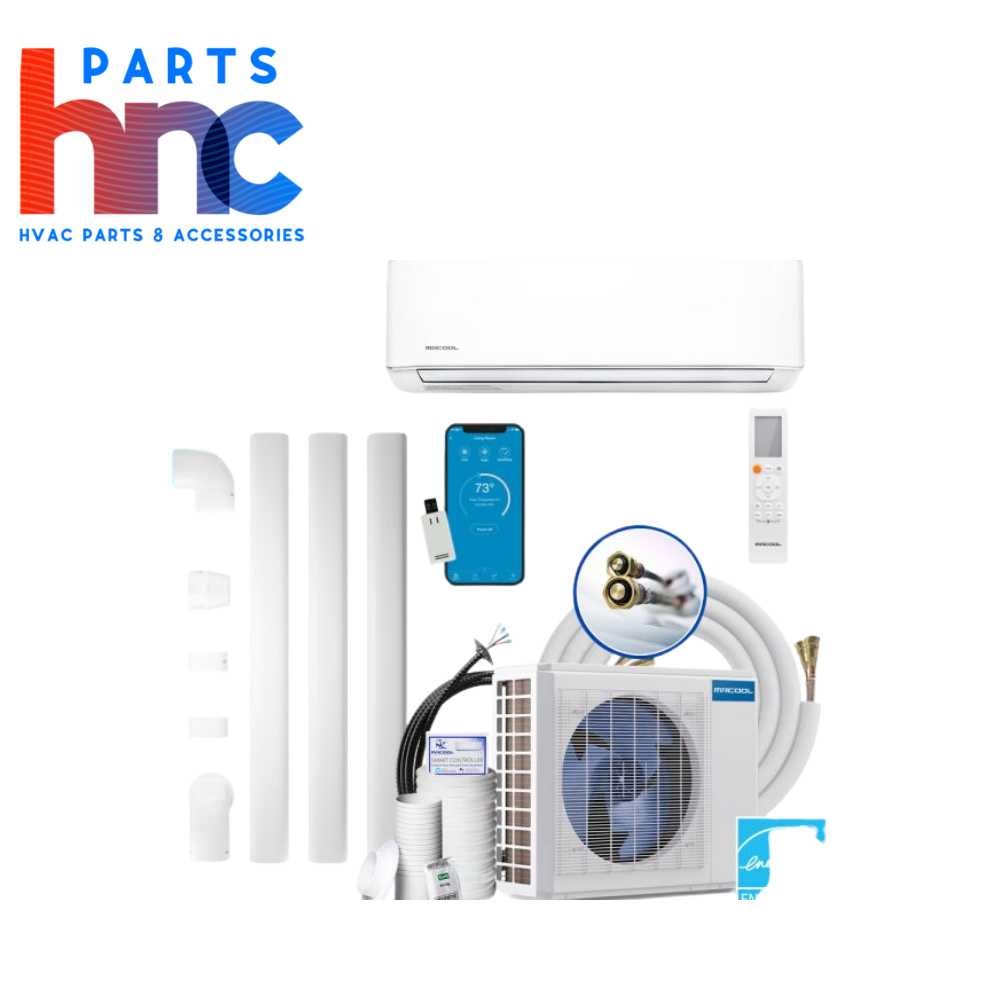  MRCOOL DIY-24-HP-WM-230C25 E Star DIY 4th Gen 24K BTU Ductless Mini-Split Heat Pump 208-230V/60Hz
