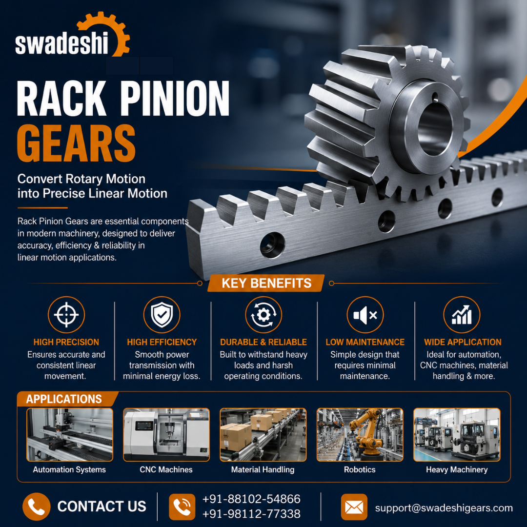  Rack Pinion Gears Manufacturers India